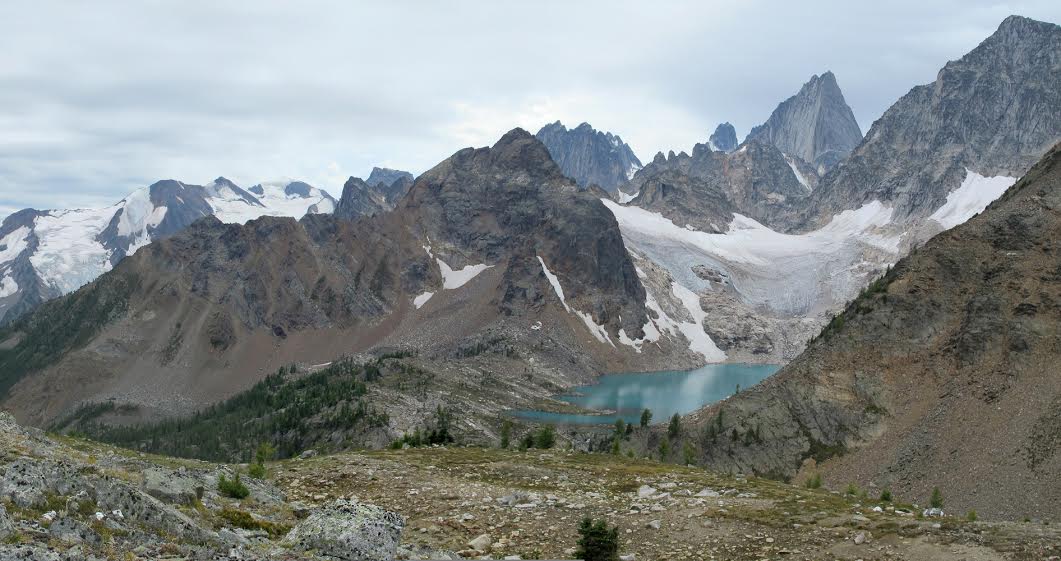 Cobalt Lake as seen from the Saddle